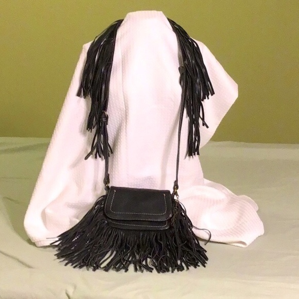 NWOT Carlos Santa Fringe Crossbody Night Out Bag.